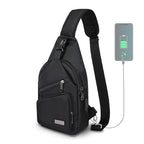 Sling Bag for Men (Black / Small)