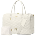 Travel Overnight Bag Weekender Bags (3-Beige / 40L-Large)