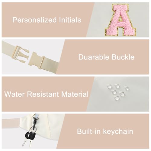 Personalized Birthday Gifts for Women Christmas Gifts for Women Gifts Trendy Stuff Initial Fanny Pack Crossbody Belt Bag Gifts for Friends Her Cute Graduation Gifts
