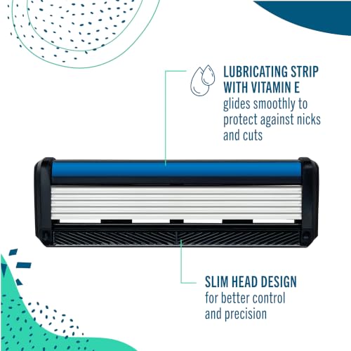Shave 5 Wave Edition Razor Blade Refills (Replacement Cartridges)