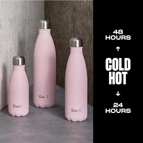 Stainless Steel Water Bottle (Pink Topaz / 25 Ounces)