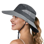 Ponytail Sun Hats for Women UPF 50+ Pure Grey (One Size / Pure Grey(ponytail Hole))