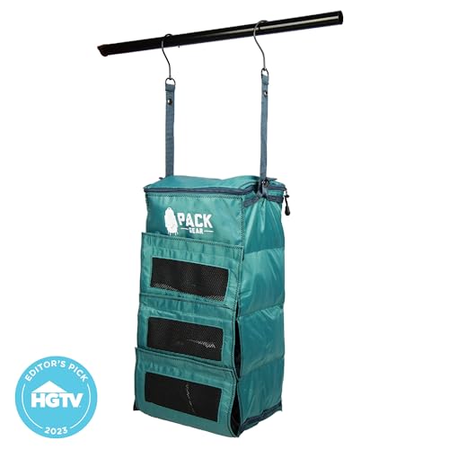 Hanging Luggage Organizer (Small (Carry-On) / Mesh Green)