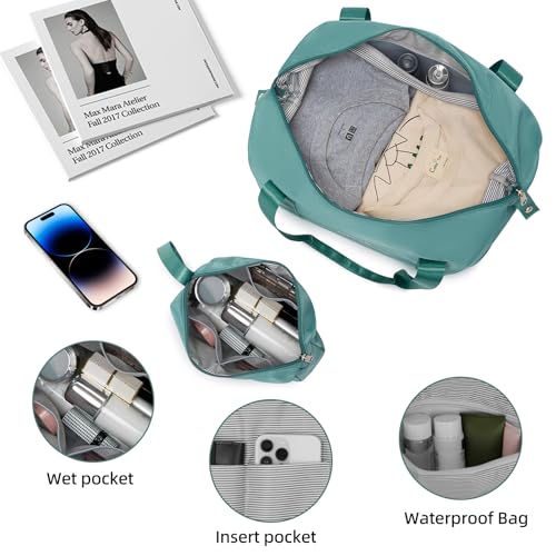 Luggage Sets 5 Piece (Glossy Misty Blue / 5 Piece Set (20/24/28/DB/TB))