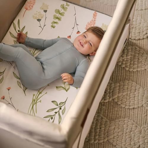 Pack n Play Sheets (Fawn & Flora / 38X26 Inch)