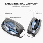 Double Layer Cable Organizer Bag (Dark Grey / Double Layer)