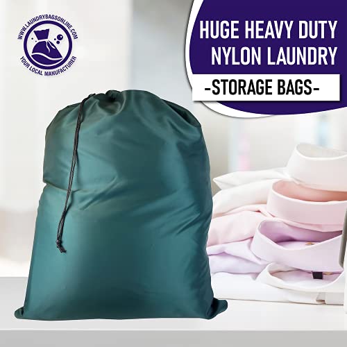 Jumbo 100% Heavy Nylon Laundry Bag (GREEN)