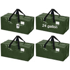 4 Pcs 24 Gallon Extra Large Moving Bags Heavy Duty Storage Bag (24 Gallon / Green)