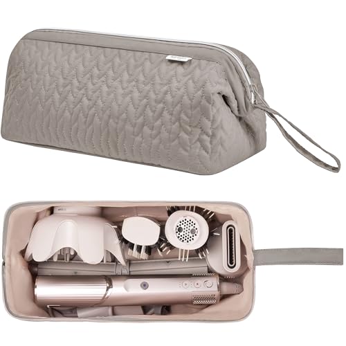 Shark Flex Style Case for Dyson Airwrap Hair Dryer Tools Travel Bag (Camel)