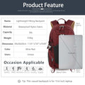 30L Hiking Backpack With Rain (Red 2.0 / 30L)
