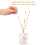 Cashmere Vanilla Reéd Diffuser Set with Flowers Reéd Diffuser Sticks (Cashmere Vanilla / 200ml)