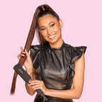 Flat Iron Hair Straightener (Black - Rose Gold / 1.75 Inch)