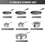 11 Pcs Pots and Pans Set