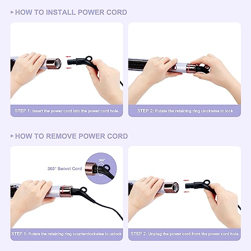 Hair Straightener and Curler (Purple)