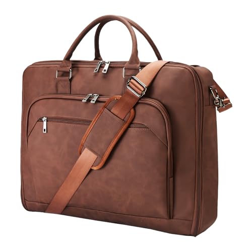 Garment Bag for Travel Large Carry on Garment Bags Men Women (Coffee)