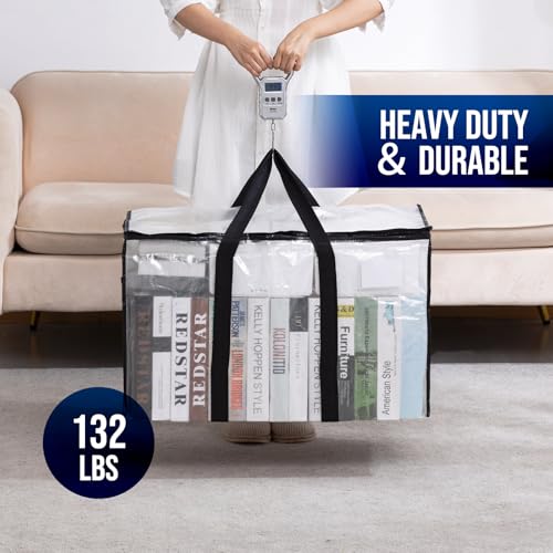 8 Pack Clear Extra Large Moving Bags (Clear / 8 Large)