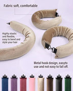 Heatless Hair Curler Overnight Curls (Khaki(Pack of 3))