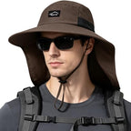 Outdoor Sun Hat for Men Women (1pack-brown)