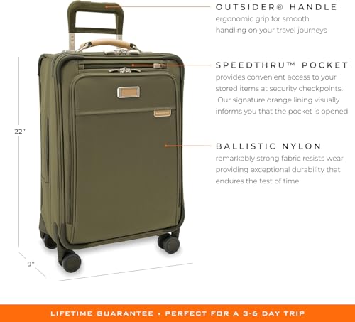 Essential 22" Carry On Expandable Spinner (Olive / 22" Carry-On)
