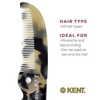 87T TW Handmade Folding Pocket Comb for Men (Pack of 6 / White Tokyo)