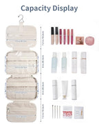 Hanging Toiletry Bag for Women (Y-Little Blue Flower / Medium)
