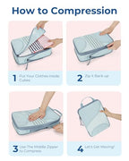 Compression Packing Cubes (Light Blue)