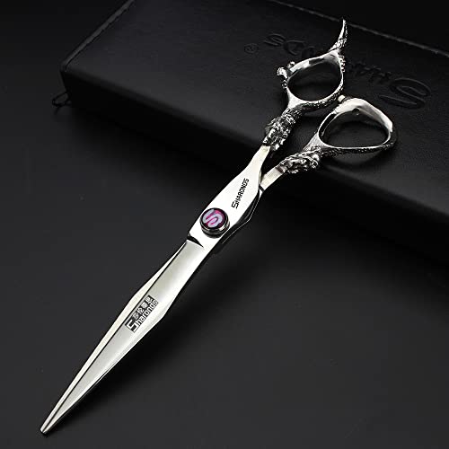 6/7/7.5/8/9-inch professional hair clipper set, stainless steel sharp hair clippers, hairdresser specific scissors (7 in-3pc-A) (7 In-3pc-a)