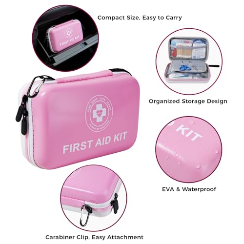 Premium First Aid Kit (Pink/White)
