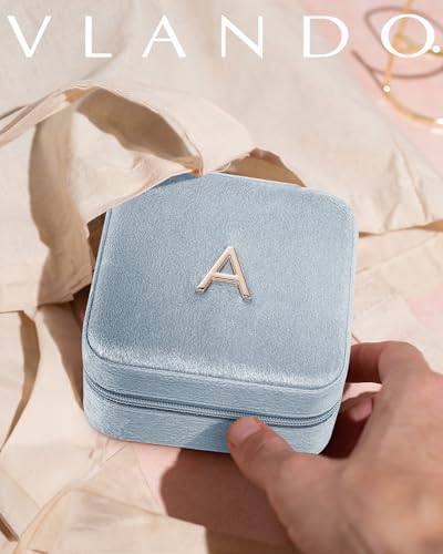 Jewelry Box Travel (Blue / Letter O)
