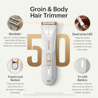 The Lawn Mower® 5.0 Ultra Groin & Body Hair Trimmer (White Hot)
