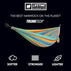 TrunkTech Single Hammock (Green/Aqua)