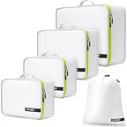 5 Set Packing Cubes for Travel White (White / 5PCS)