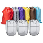 Pop Up Hampers 3 Pack with Laundry Bags 6 Pack (Mixcolor with 3 hamper)