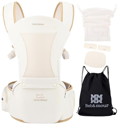 Baby Carrier with Hip Seat (Khaki)