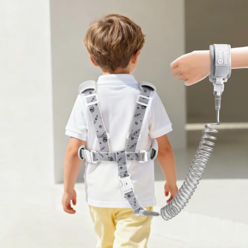 Toddler Leash & Harness (Gray)