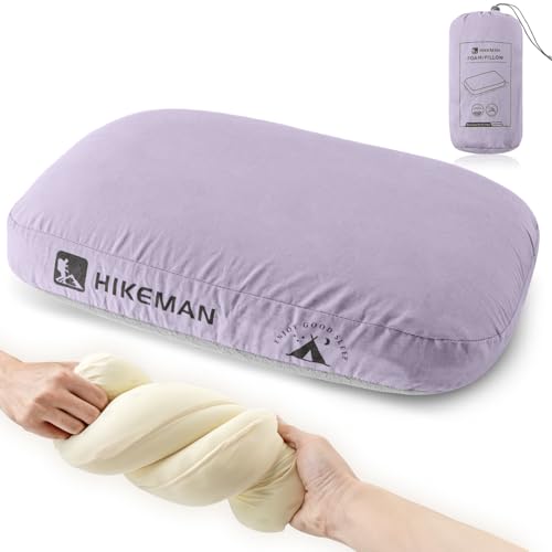 Camping Memory Foam Pillow (Purple)