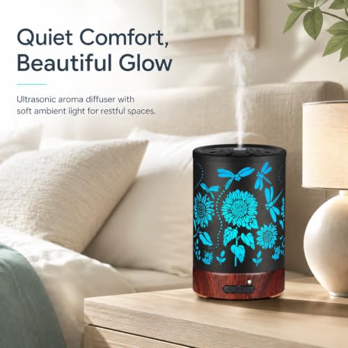 Essential Oils Diffuser Sunflower Aromatherapy Diffuser Gifts for Women (05-sunflower)