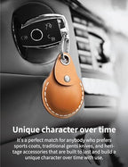 Horween Leather Keychain Holder for AirTag (Havanna Brown)