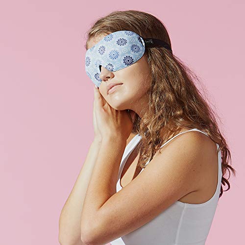 40 Blinks No Pressure Eye Mask for Travel & Sleep (Starling Blue / 1 Count (Pack of 1))