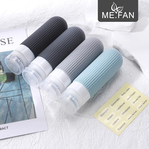 Travel Bottles for Toiletries (Grey)