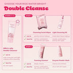 Rice Water Bright Milk & Jelly Double Cleanser