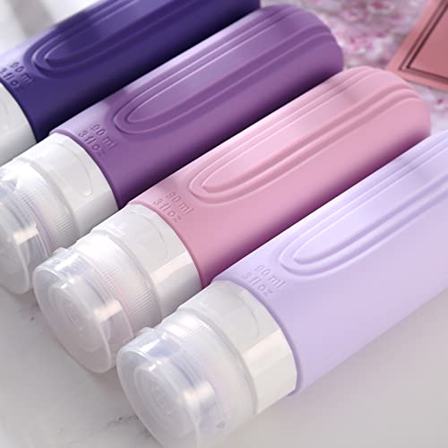 Travel Bottles for Toiletries (Purple)
