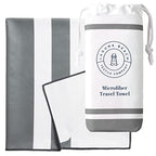 Gray Microfiber Beach Towel by Laguna Beach Textile Co (Quarry Gray)