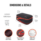 BeeNesting 2 Layers Large Compression Packing Cubes 2 set for travel carry on Compressible Packing Bags for clothes (Black Red / 2 Pack(26L+26L))