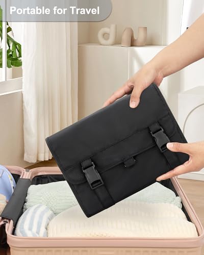 Travel Toiletry Bag for Men (01 Black / X Large)