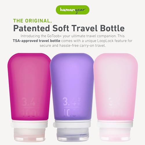 GoToob+ 3 Pack (3.4 Ounces / Rose/Lilac/Magenta)
