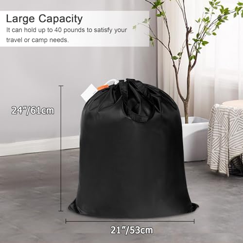 Extra Heavy Duty Laundry Bag 21x24” (Black / 21" x 24" | 1 Pack)