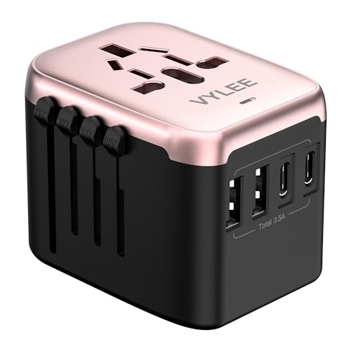 Universal Travel Adapter (Rose Gold)