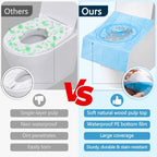 20 Pack Toilet Seat Covers Disposable (Blue)