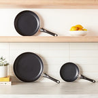Ceramic Nonstick Frying Pan Set (3 Piece Set, Frying Pans)